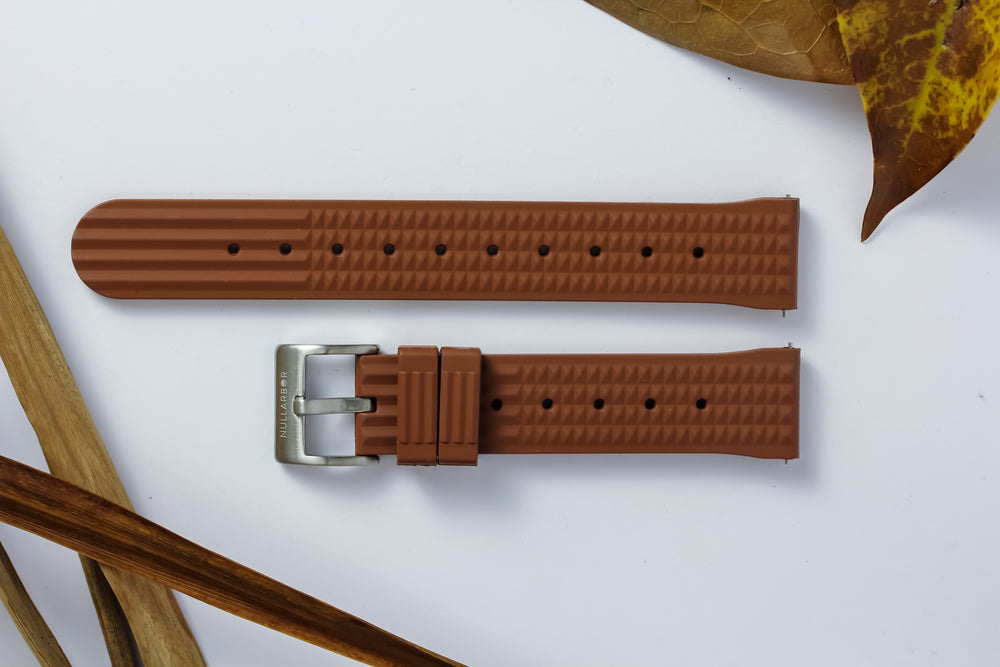 Outback Brown Rubber Strap 20mm